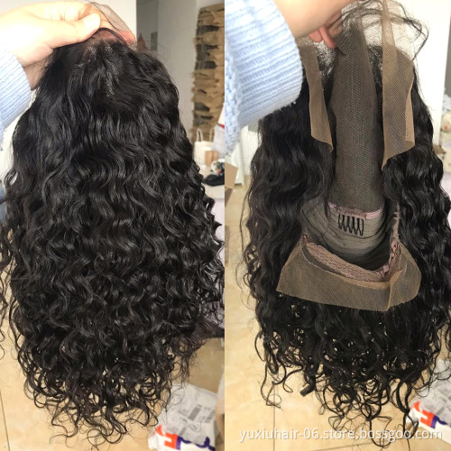 13by4 Water Wave Bob Wig Brazilian Cuticle Aligned Raw Virgin Human Hair Lace Bob Frontal Wigs 150% Density For Black Women